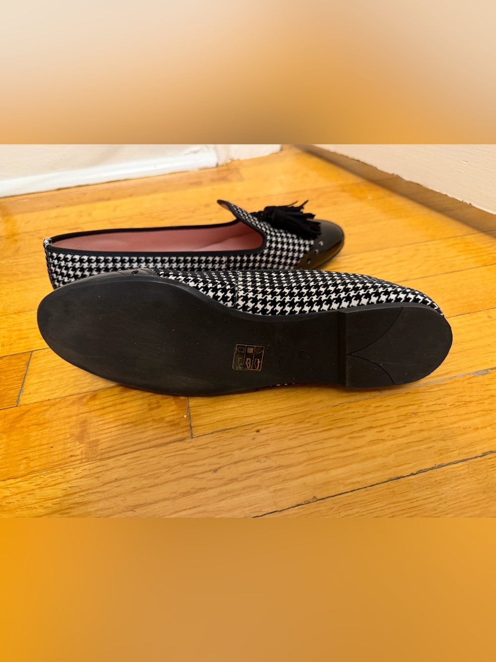 Pretty Ballerina’s Women’s Houndstooth Slip-On Loafers size EU 40 - Picture 6 of 7